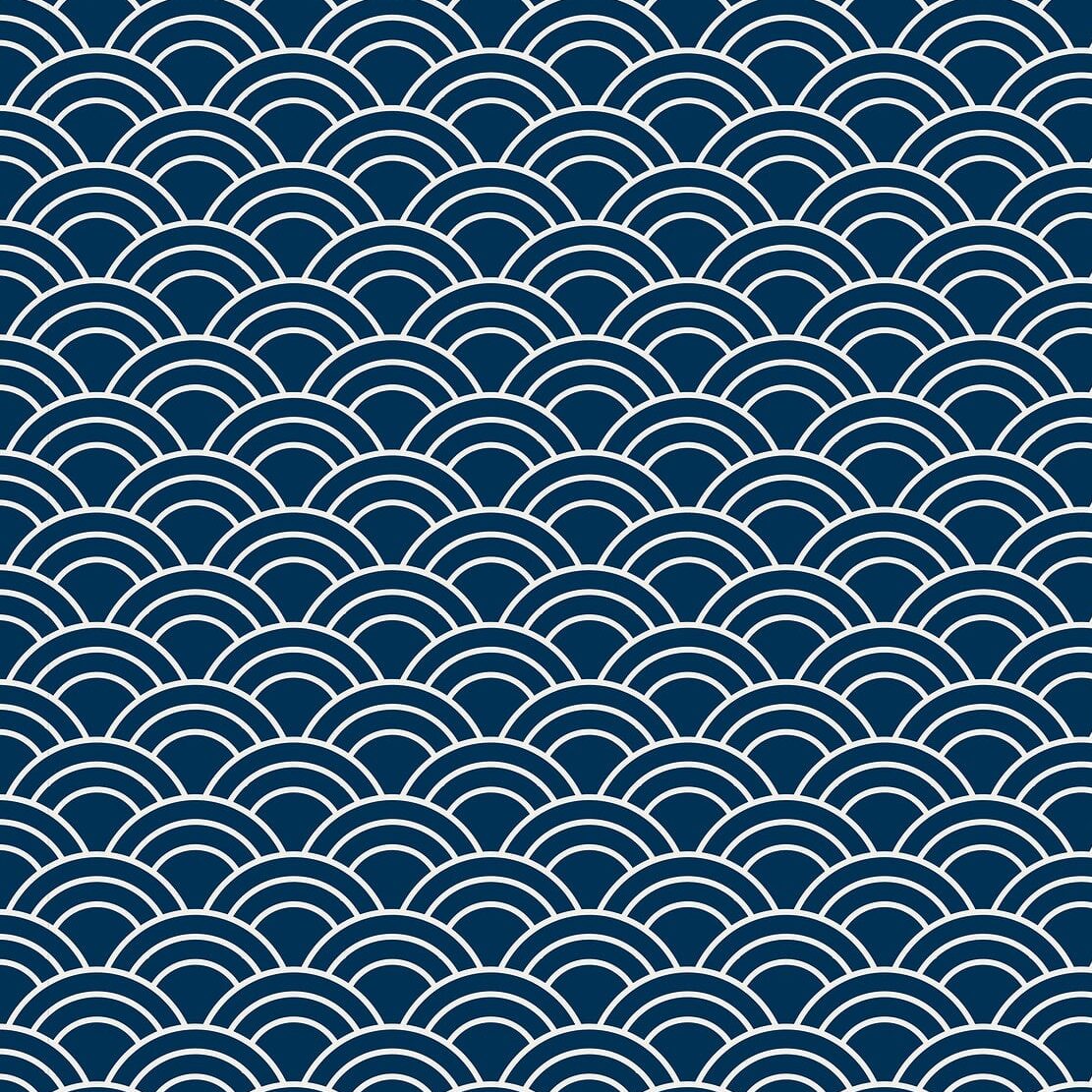 motif seigahia bleu foncé et blanc