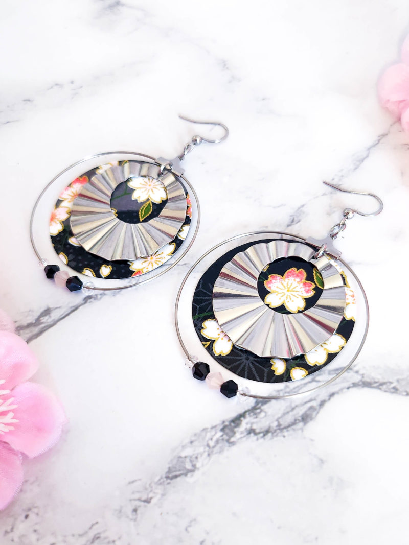 Creoles Washi Kuroi Sakura argente scaled