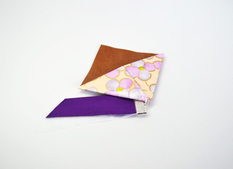 marque page origami violet fleurs scaled 2